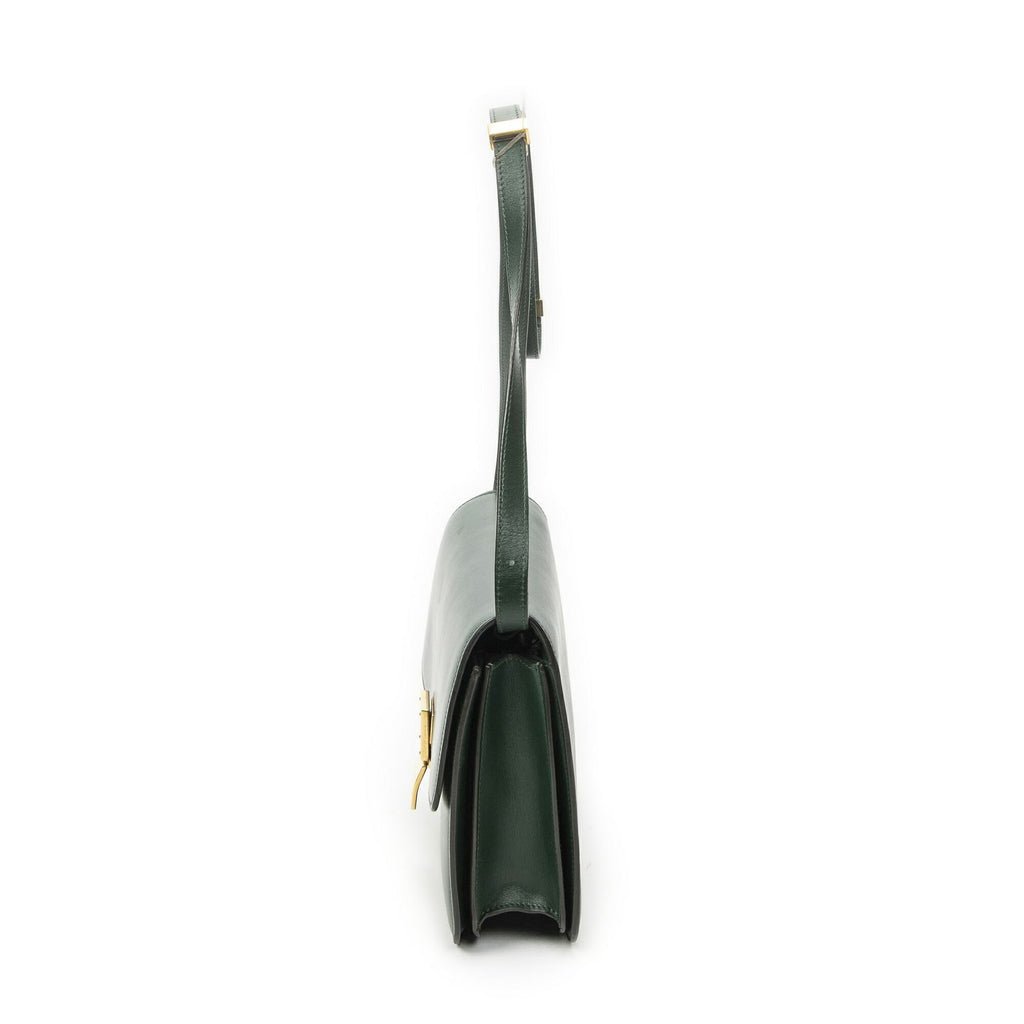 Celine Classic Box Crossbody Green Smooth Calfskin — view 3