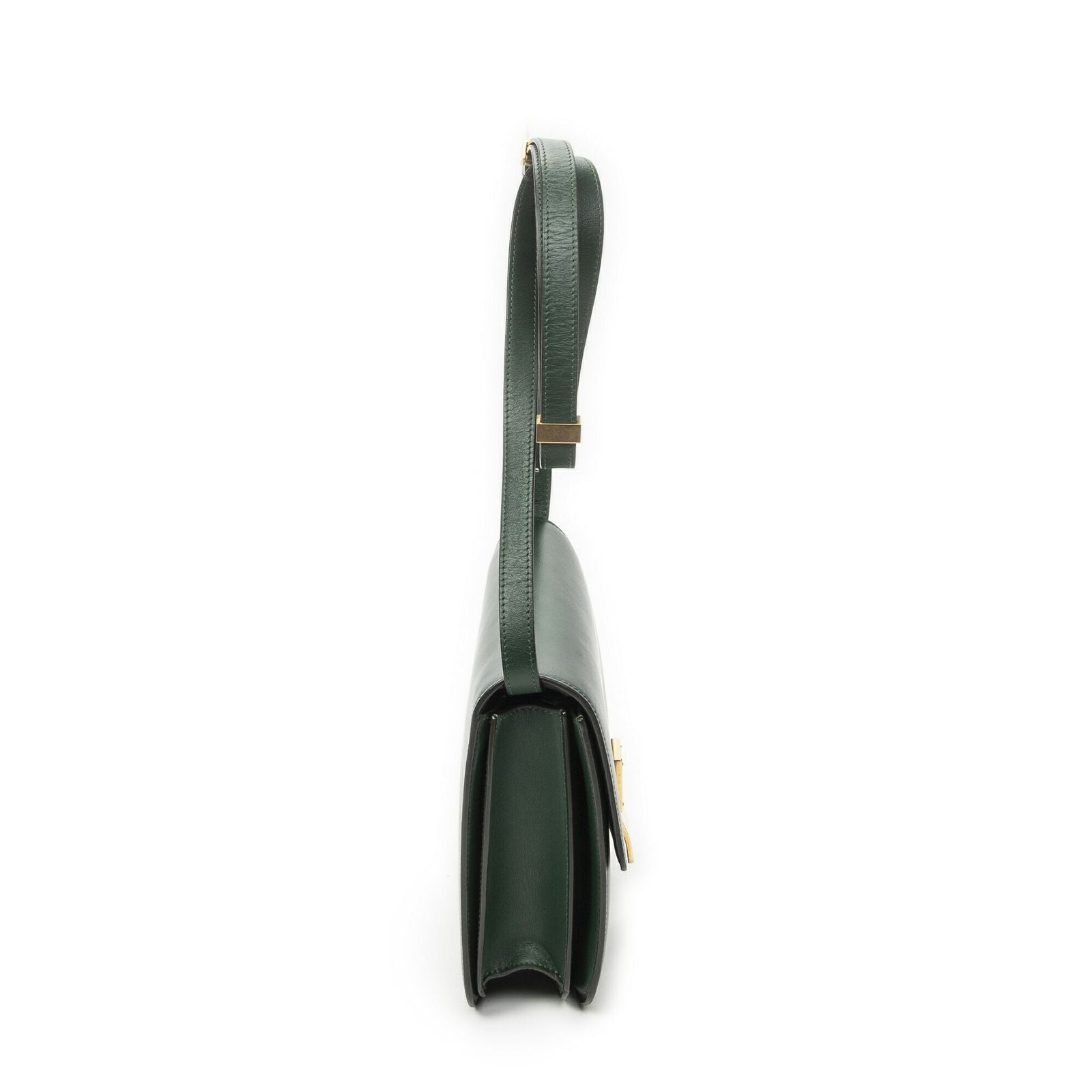 Celine Classic Box Crossbody Green Smooth Calfskin — view 4