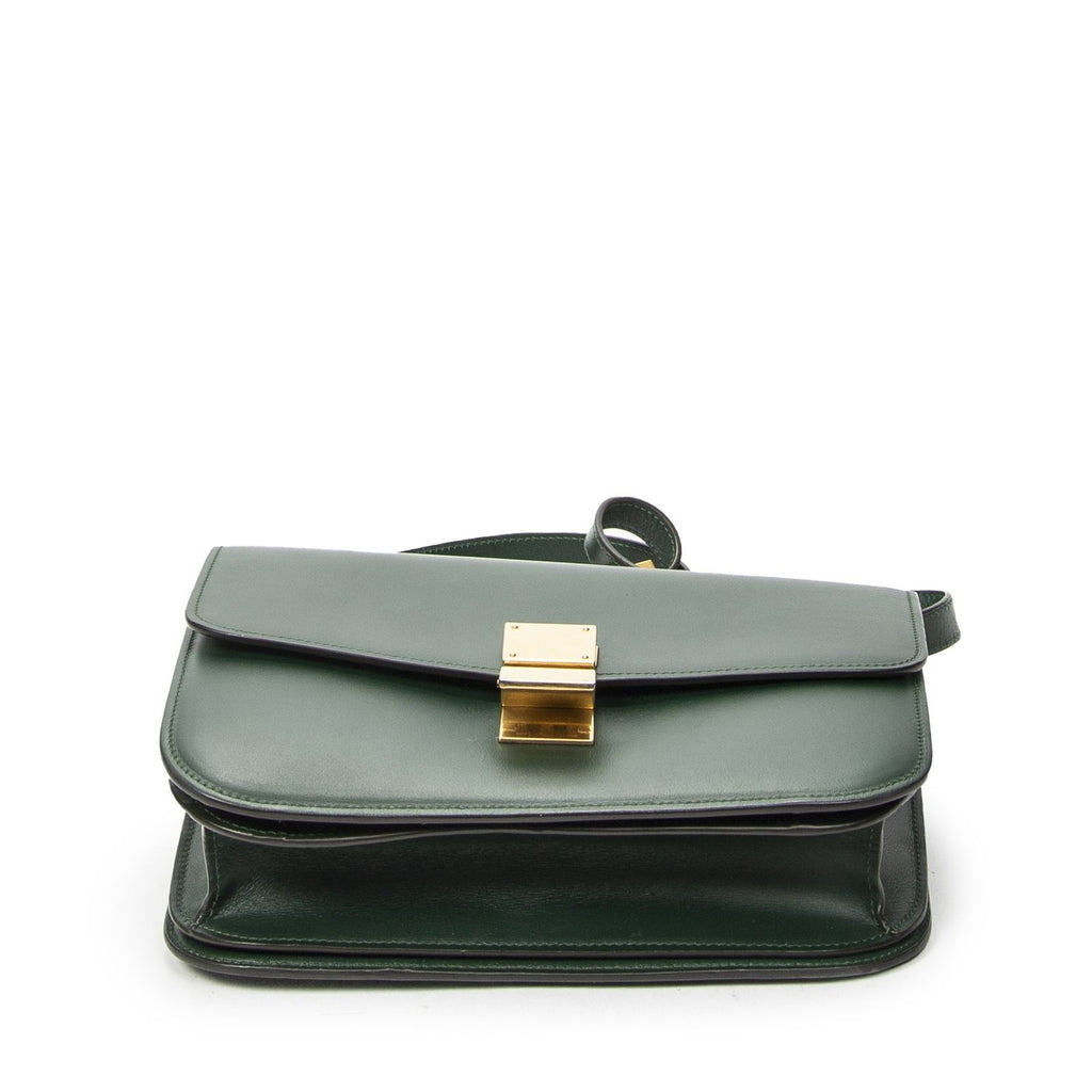 Celine Classic Box Crossbody Green Smooth Calfskin — view 6