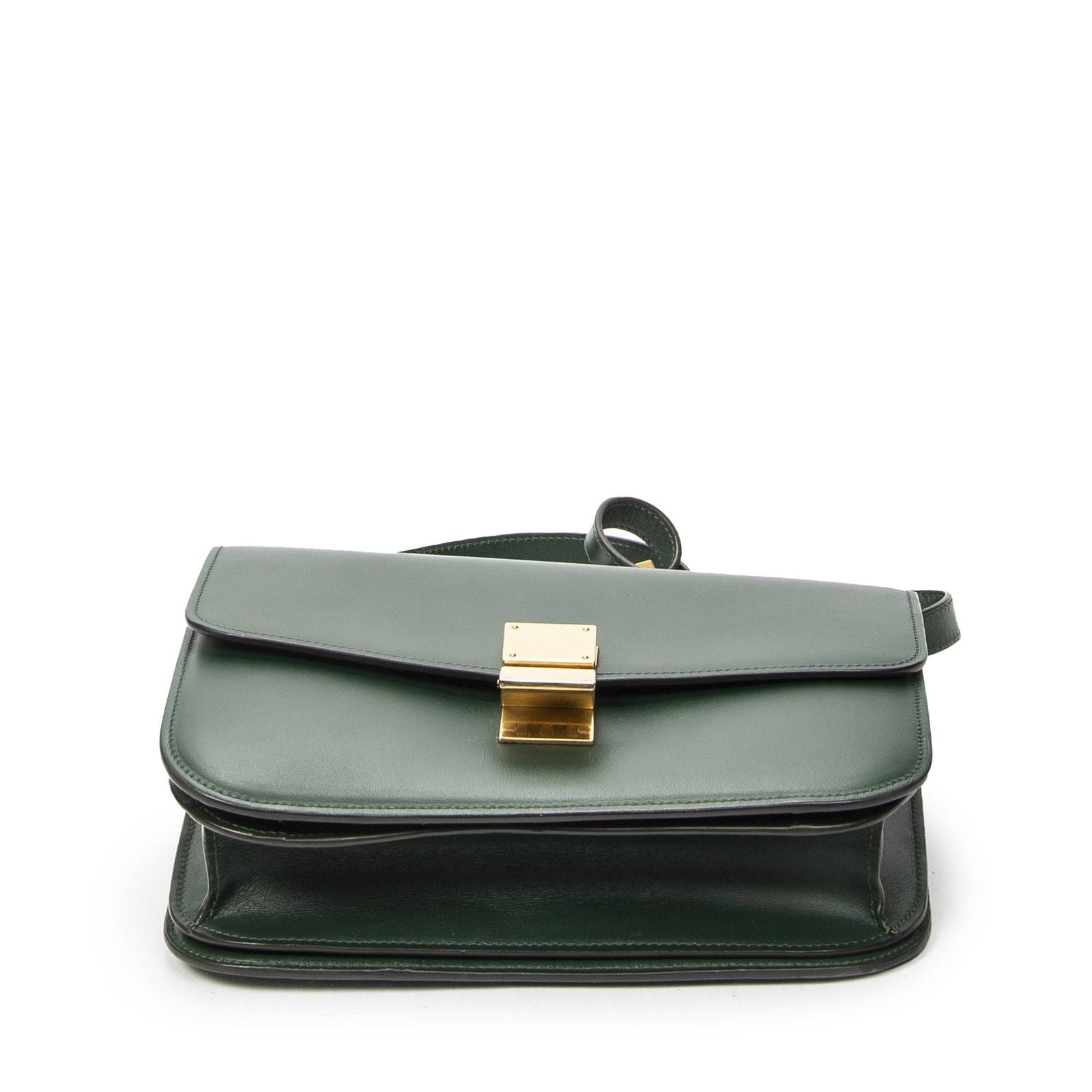 Celine Classic Box Crossbody Green Smooth Calfskin — view 6