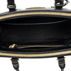 Prada Large Double Zip Galleria Tote Black Saffiano Leather — view 9