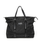 Gucci Zip Shopping Tote Black Guccissima Nylon