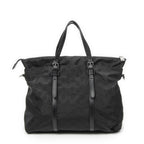 Gucci Zip Shopping Tote Black Guccissima Nylon — view 5