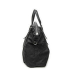 Gucci Zip Shopping Tote Black Guccissima Nylon — view 4