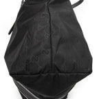 Gucci Zip Shopping Tote Black Guccissima Nylon — view 8