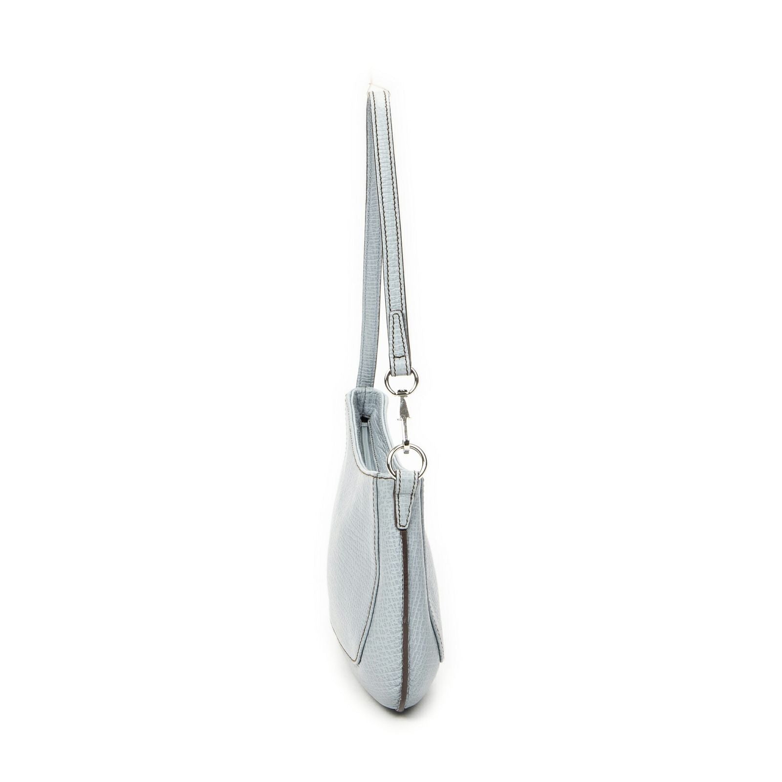 Loewe Mini Zip Hobo Light Blue Gray Calfskin Leather — view 4