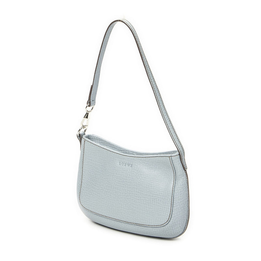 Loewe Mini Zip Hobo Light Blue Gray Calfskin Leather — view 2