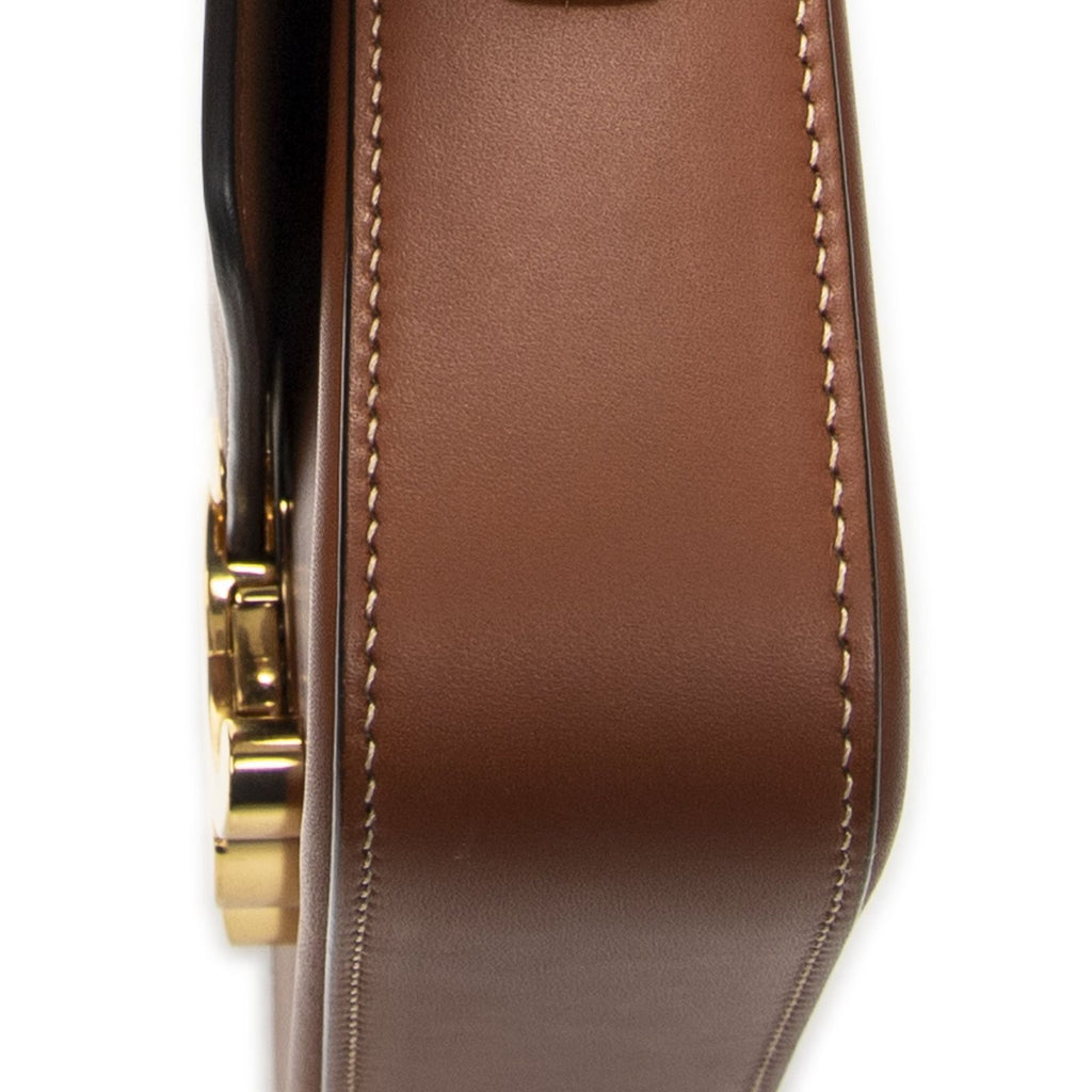 Celine Black Tan Calfskin Leather Messenger — view 8
