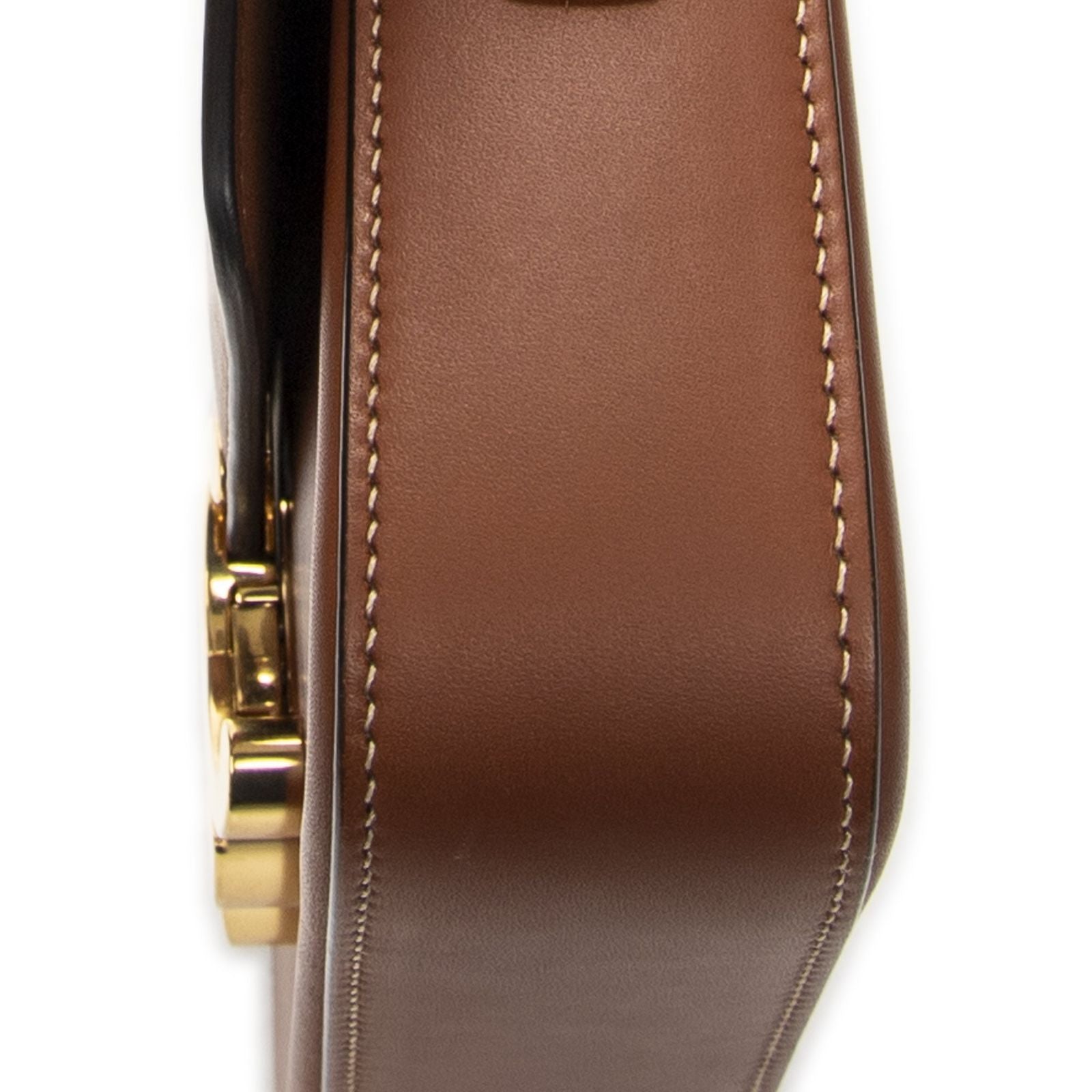 Celine Black Tan Calfskin Leather Messenger — view 8