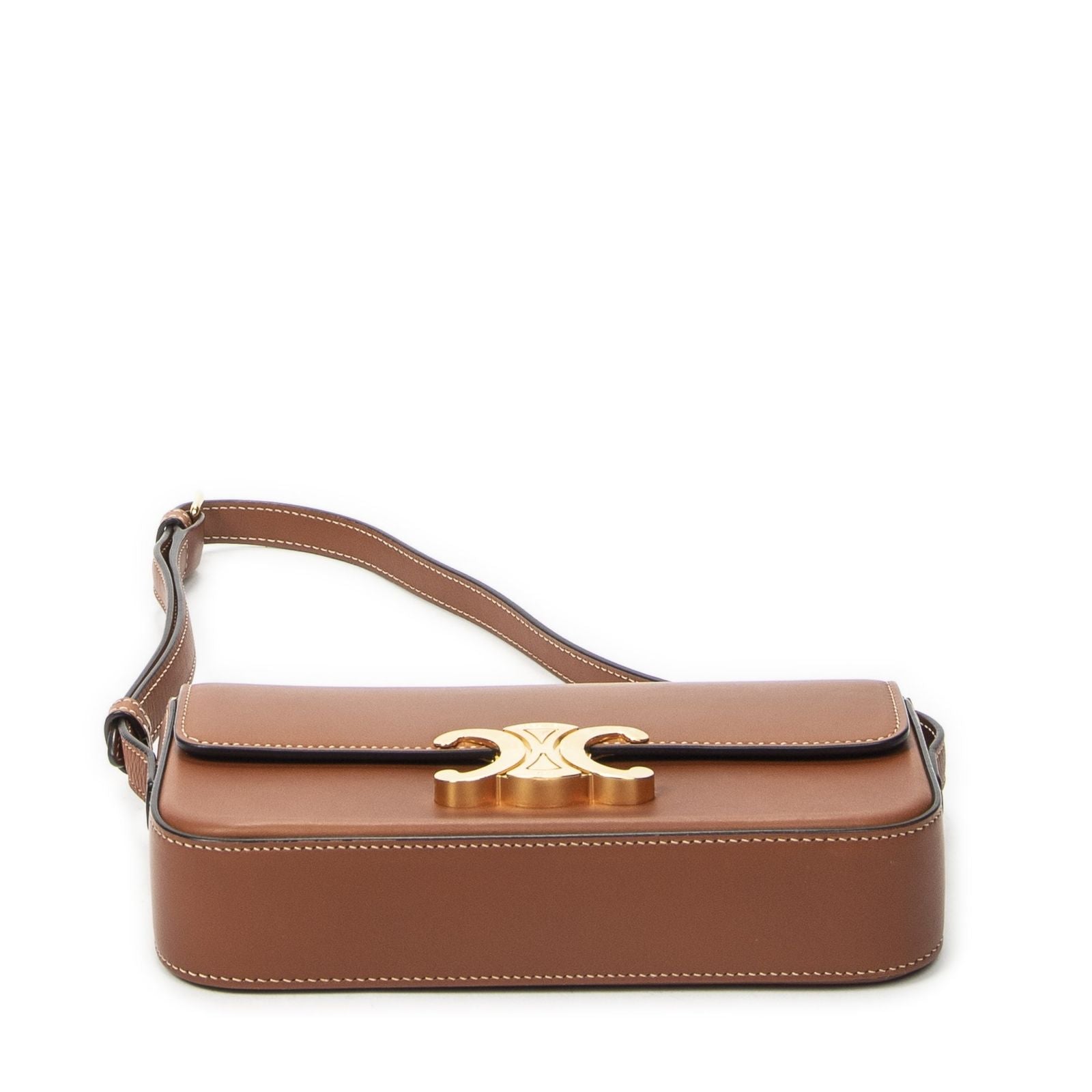 Celine Black Tan Calfskin Leather Messenger — view 6