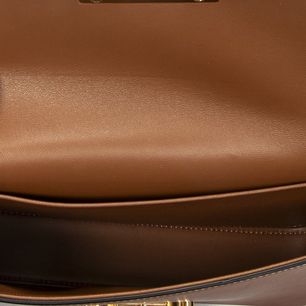Celine Black Tan Calfskin Leather Messenger — view 9