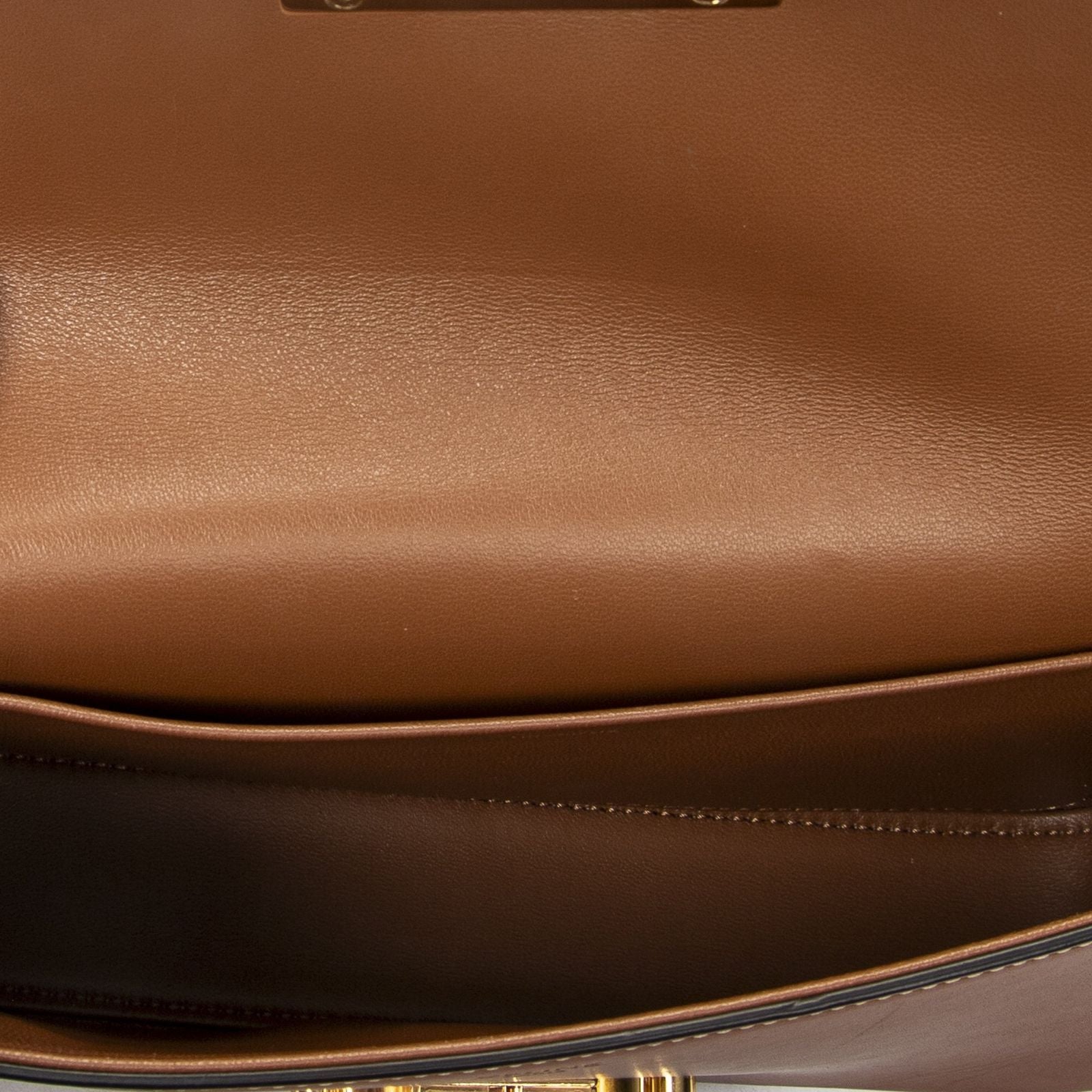 Celine Black Tan Calfskin Leather Messenger — view 9