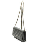 Chanel Classic Chain Wallet Dark Gray Quilted Lambskin Leather — view 2