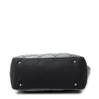 Chanel Paris Biarritz Shopping Tote Black Quilted Canvas — view 6