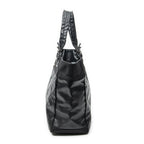 Chanel Paris Biarritz Shopping Tote Black Quilted Canvas — view 3