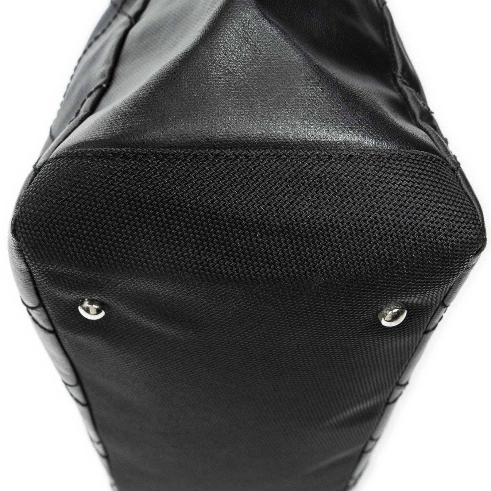 Chanel Paris Biarritz Shopping Tote Black Quilted Canvas — view 7