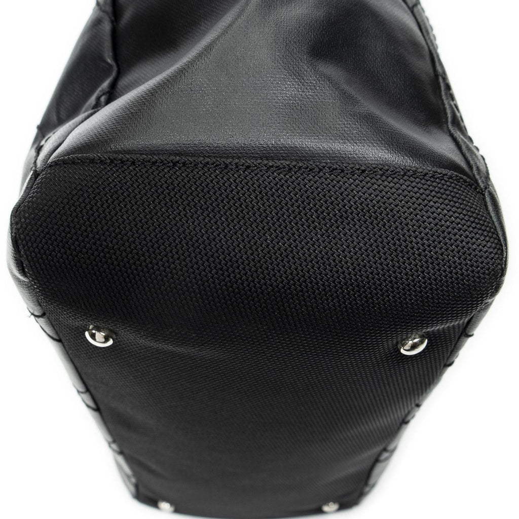 Chanel Paris Biarritz Shopping Tote Black Quilted Canvas — view 8