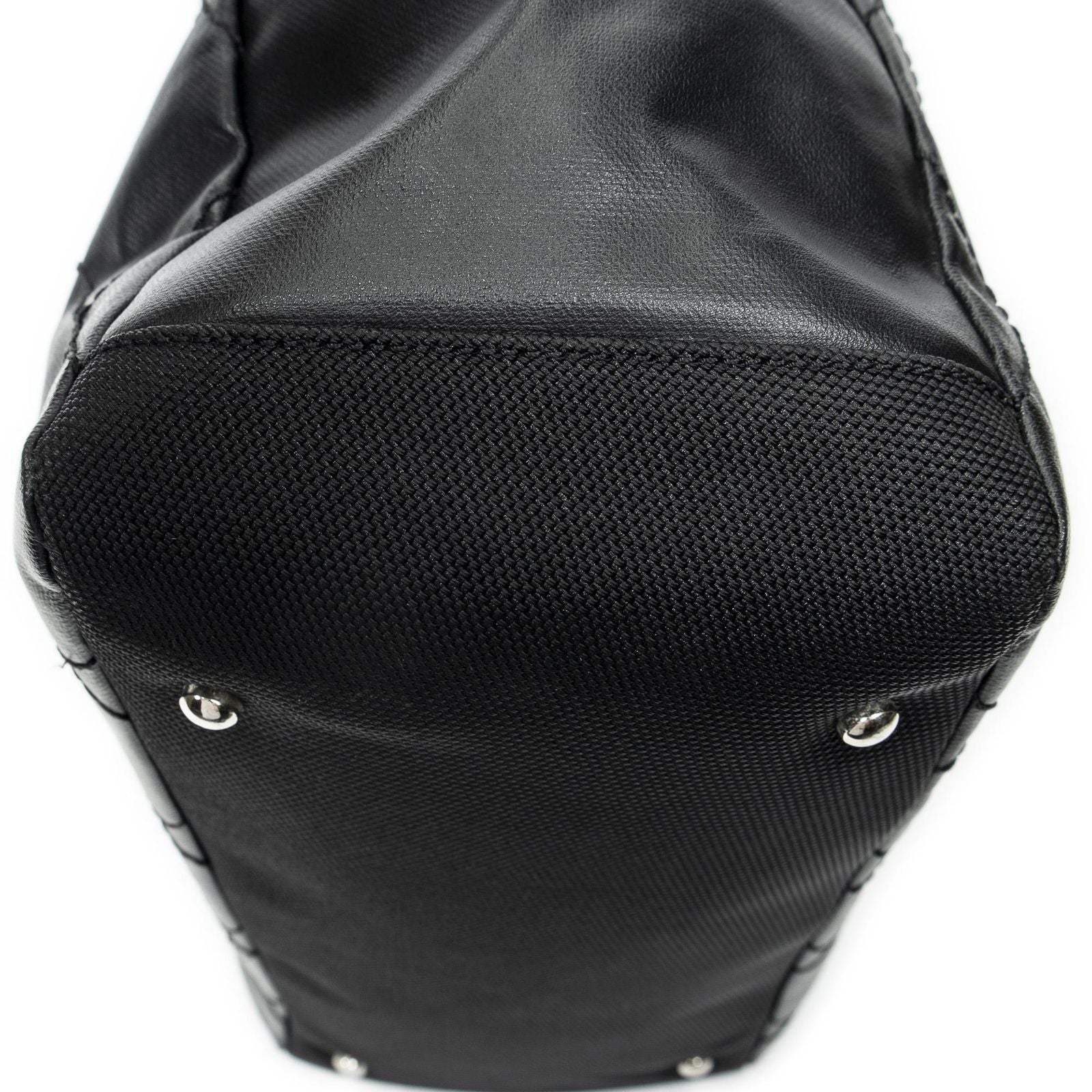 Chanel Paris Biarritz Shopping Tote Black Quilted Canvas — view 8