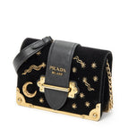 Prada Cahier Astrology Crossbody Black Embellished Canvas — view 2