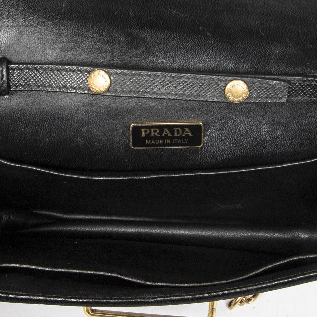 Prada Cahier Astrology Crossbody Black Embellished Canvas — view 9