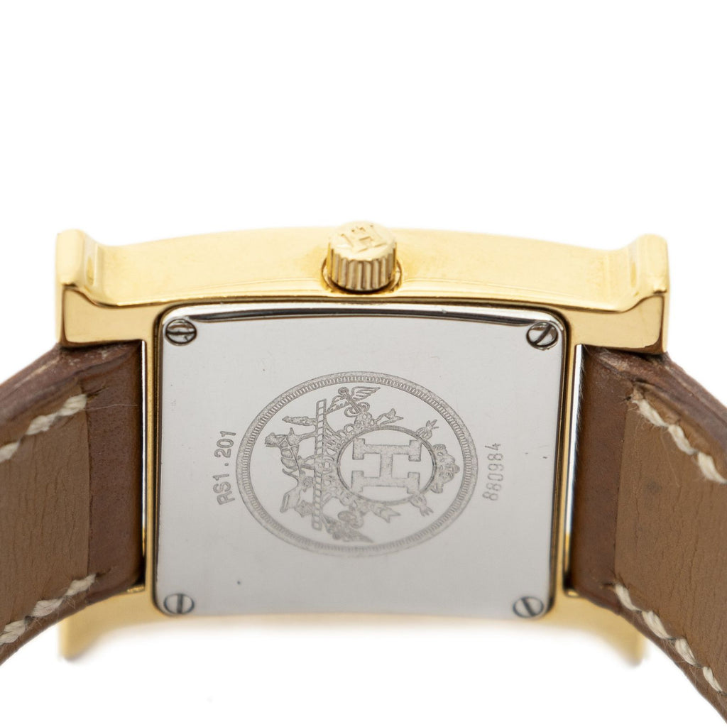Hermes Heure Watch Brown Courchevelleather — view 5