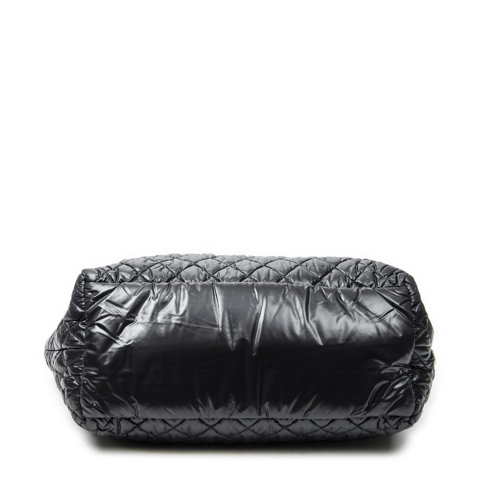 Chanel Coco Reversible Tote Black Quilted Nylon Canvas — view 6