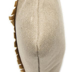 Saint Laurent Fringed Heart Applique Tote Beige Canvas — view 8