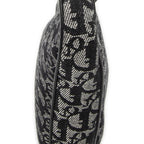 Dior Mini Saddle Pochette Black Gray Trotter Pattern Canvas Pouch — view 7