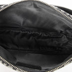 Dior Mini Saddle Pochette Black Gray Trotter Pattern Canvas Pouch — view 9