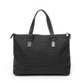 Fendi Roll Tote Black Zucchino Canvas