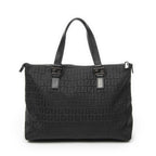 Fendi Roll Tote Black Zucchino Canvas