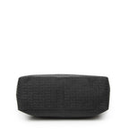 Fendi Roll Tote Black Zucchino Canvas — view 6