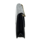 Chanel Vintage Pushlock Straight Flap Black Quilted Lambskin Leather — view 4