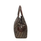 Fendi Cef de Jour Tote Brown Zucca Canvas — view 4