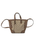 Gucci Small Bree Tote Beige Brown GG Canvas