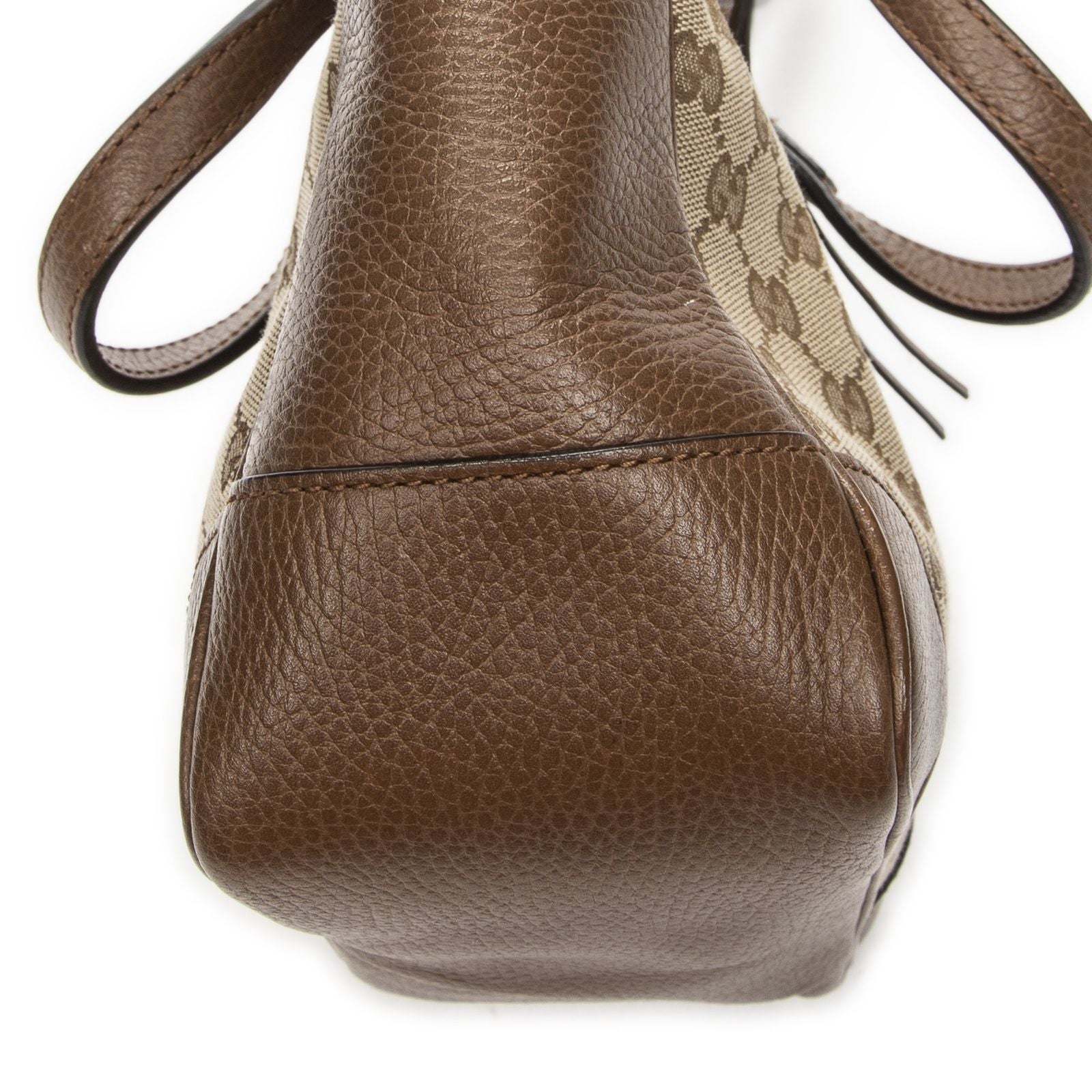 Gucci Small Bree Tote Beige Brown GG Canvas — view 7