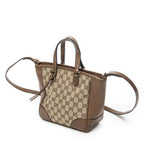 Gucci Small Bree Tote Beige Brown GG Canvas — view 2