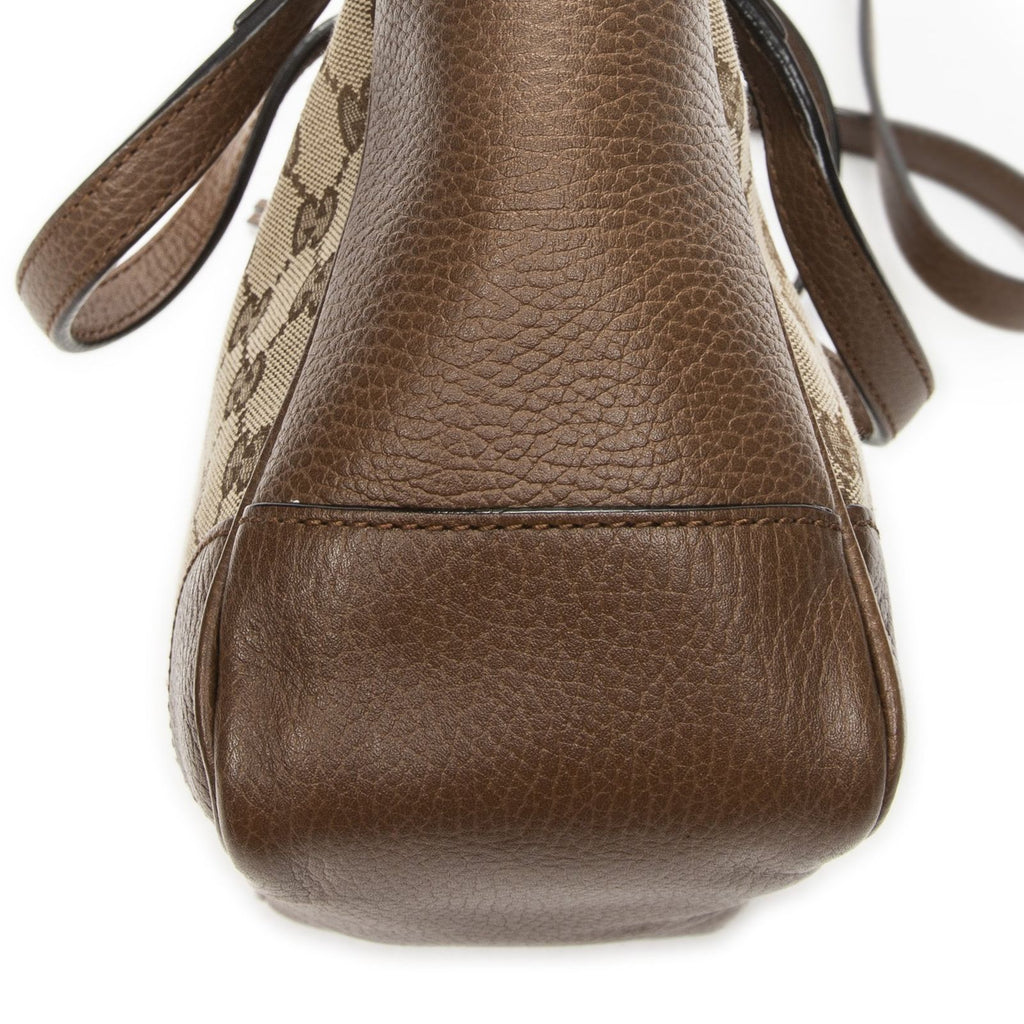 Gucci Small Bree Tote Beige Brown GG Canvas — view 8