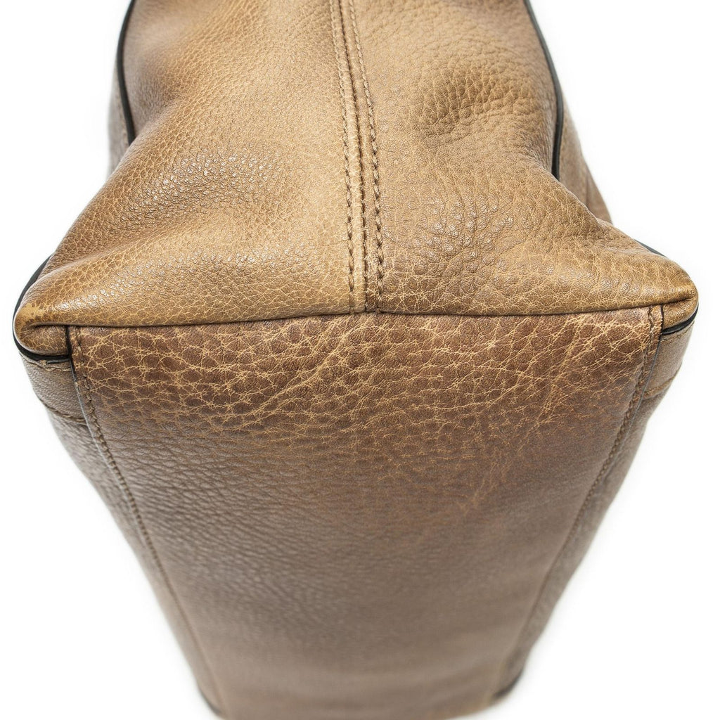 Gucci Miss GG Convertible Tote Brown Gray Calfskin Leather — view 8