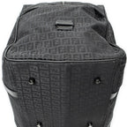 Fendi Collapsible Weekender Black Zucchino Canvas Travel — view 8