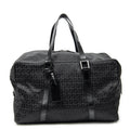 Fendi Collapsible Weekender Black Zucchino Canvas Travel