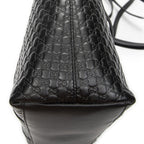 Gucci Convertible Satchel Black Micro Guccissima Leather — view 8