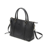Gucci Convertible Satchel Black Micro Guccissima Leather — view 2