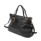 Gucci GG Ride Top Handle Black Gray Calfskin Leather — view 2