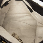 Gucci GG Ride Top Handle Black Gray Calfskin Leather — view 9