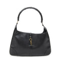 Gucci Bamboo Jackie Hobo Black Studded Calfskin