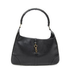 Gucci Bamboo Jackie Hobo Black Studded Calfskin