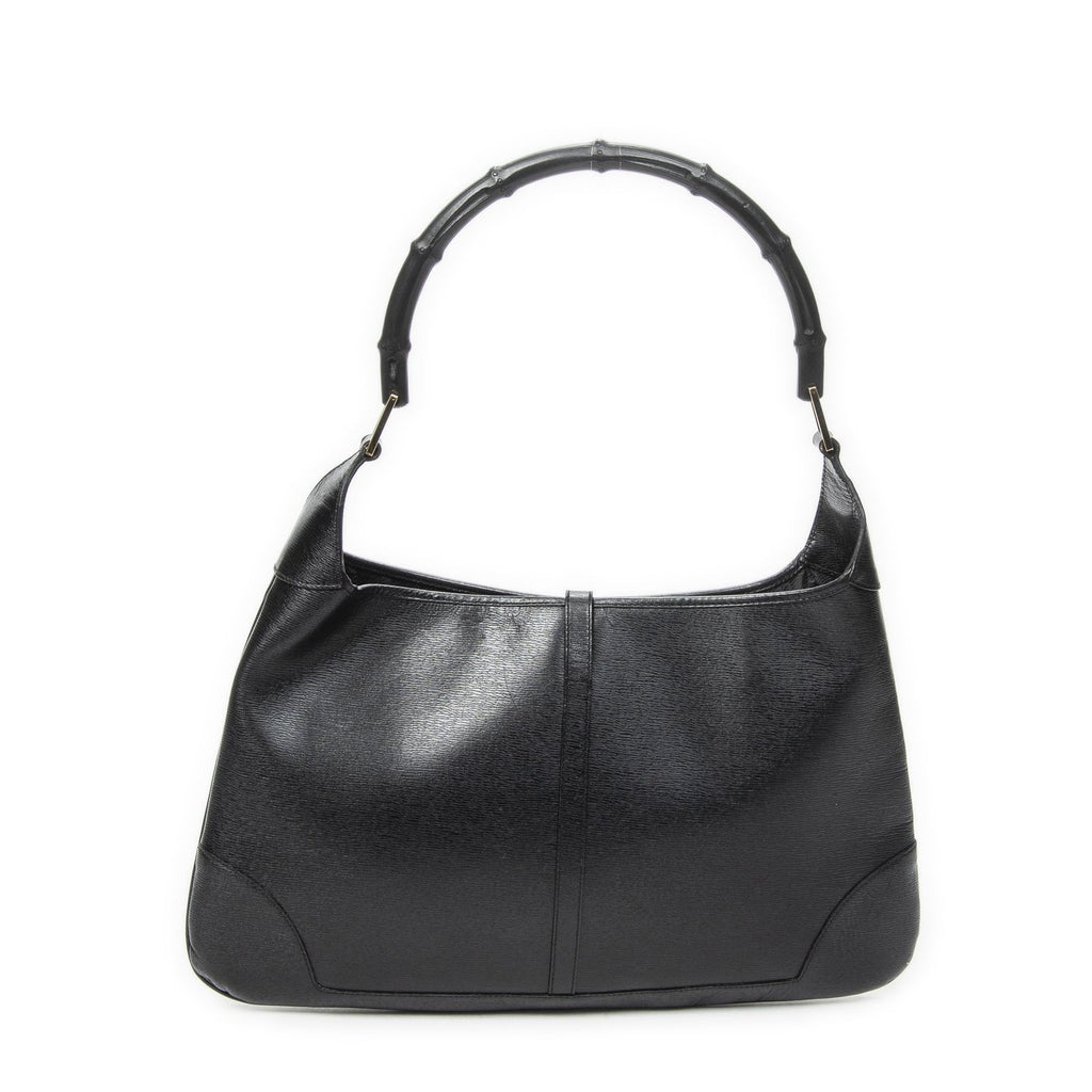 Gucci Bamboo Jackie Hobo Black Studded Calfskin — view 5