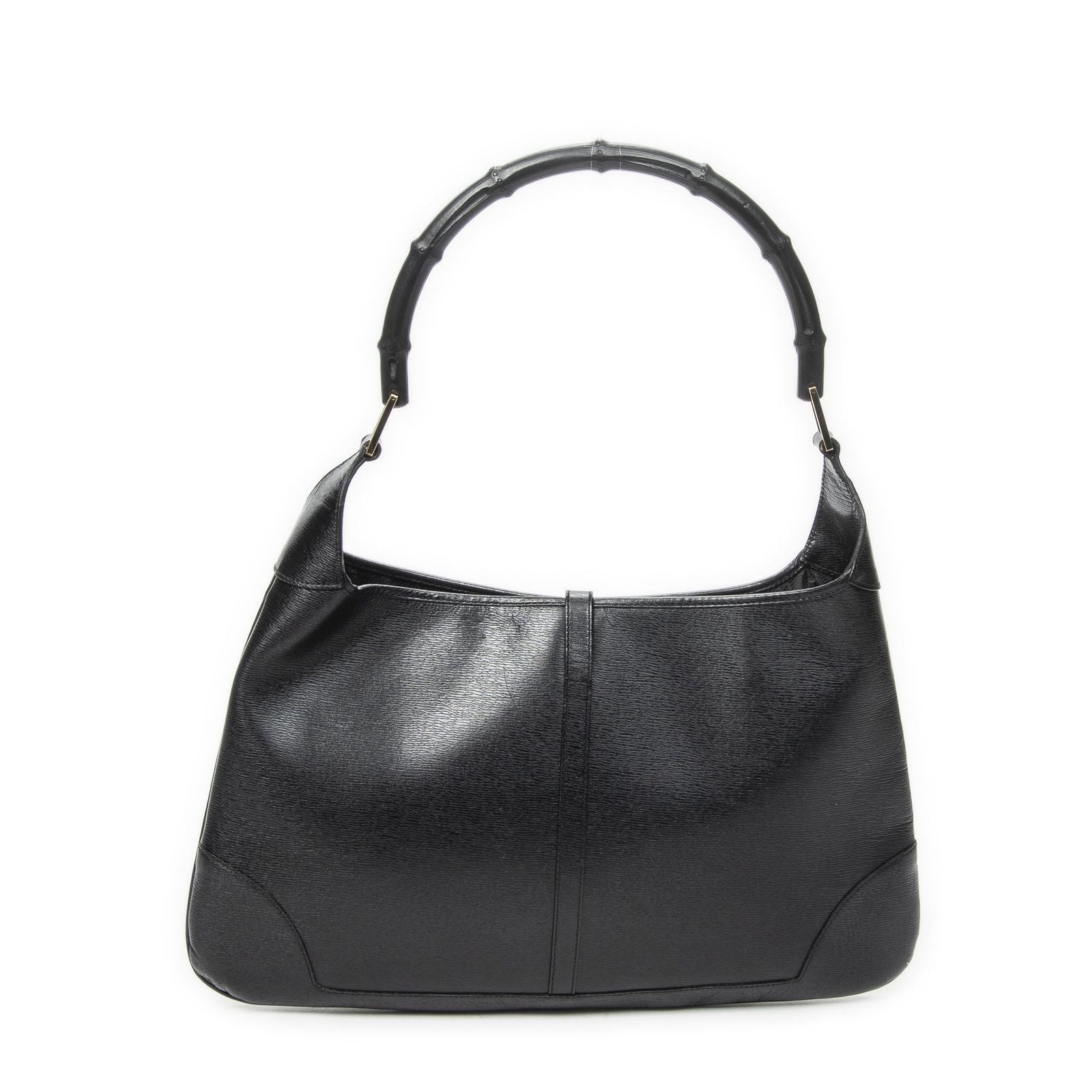 Gucci Bamboo Jackie Hobo Black Studded Calfskin — view 5