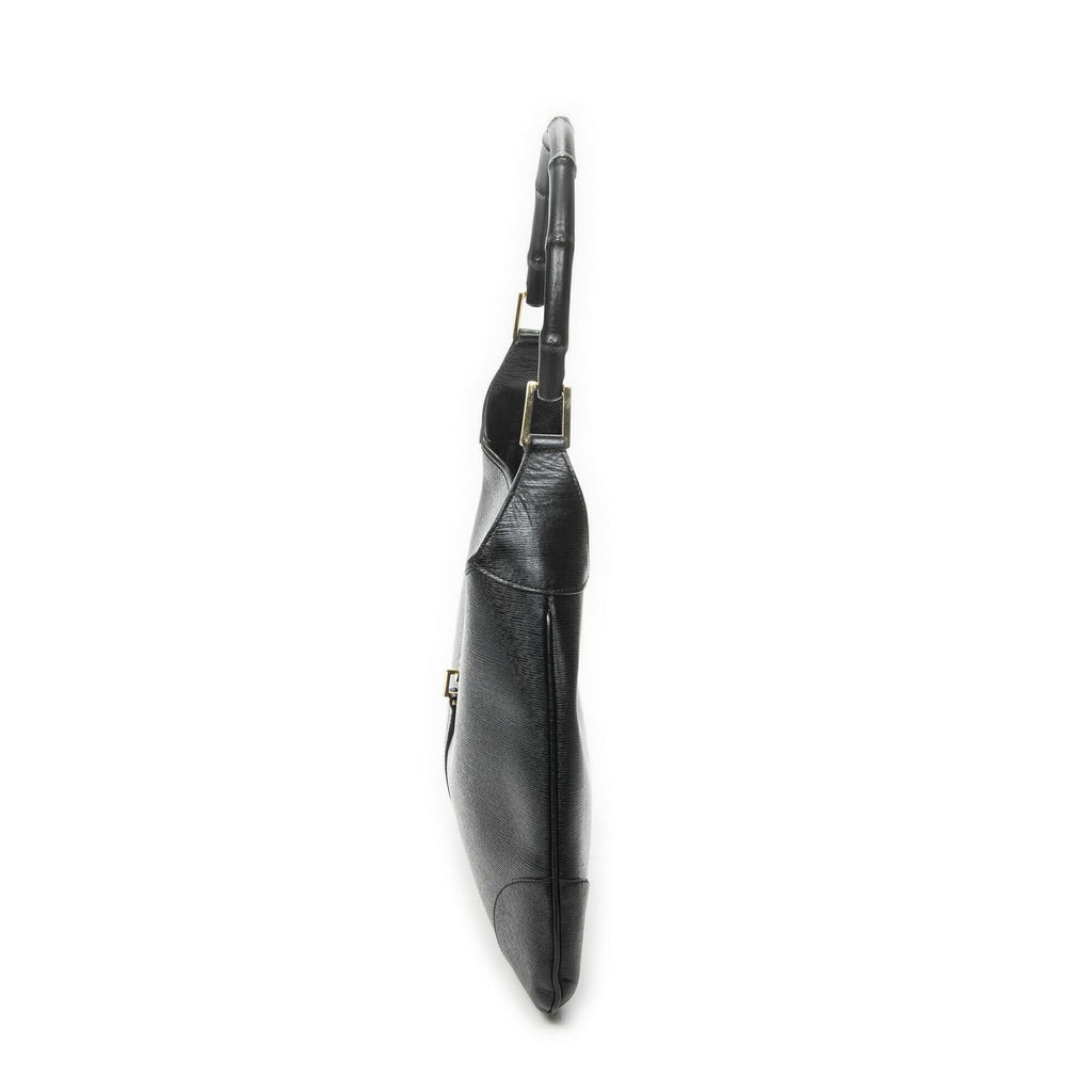 Gucci Bamboo Jackie Hobo Black Studded Calfskin — view 3